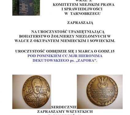 Tarnobrzeg. Dzień żołnierzy wykletych.