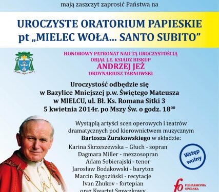 Mielec woła Santo Subito
