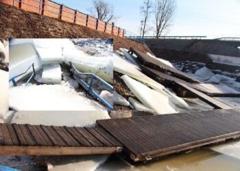 Ulanów: Kra zniszczyła port w Ulanowie
