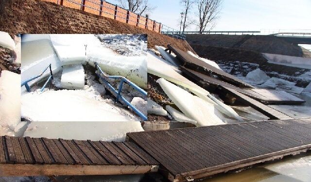 Ulanów: Kra zniszczyła port w Ulanowie