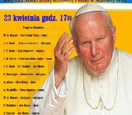Stalowa Wola: Koncert dla Świętego.