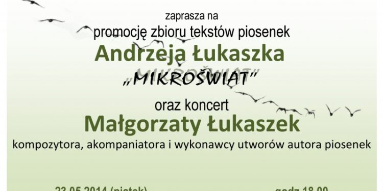 Tarnobrzeg. Promocja zbioru tekstów piosenek Andrzeja Łukaszka.