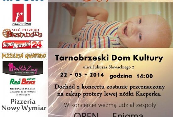 Tarnobrzeg. Koncert charytatywny dla Kacperka.