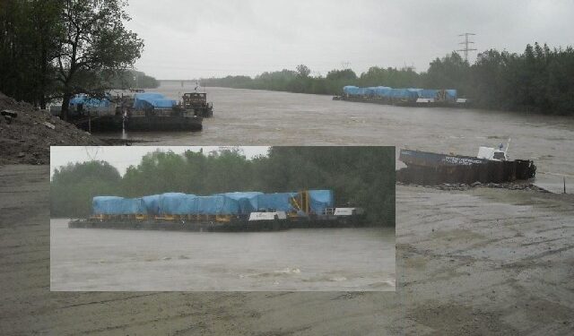 Stalowa Wola: Części kotła dopłynęły Sanem.