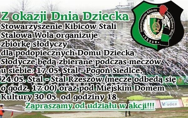 Stalowa Wola: Kibice zbierają słodycze dla dzieci