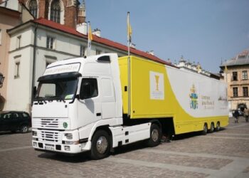 Mielec: Mobilne Muzeum świętego Jana Pawła II.