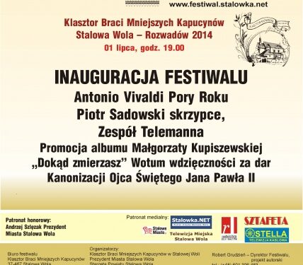Inauguracja 24 Międzynarodowego Festiwal Muzyczny w Stalowej Woli
