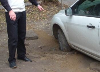 Kolbuszowa: Parking, który się zapada