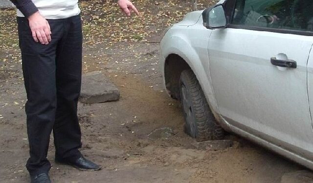 Kolbuszowa: Parking, który się zapada