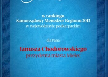 Mielec: Samorządowy menedżer regionu z Mielca.