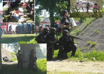 Krzeszów: Strzelanina, pożar i karambol