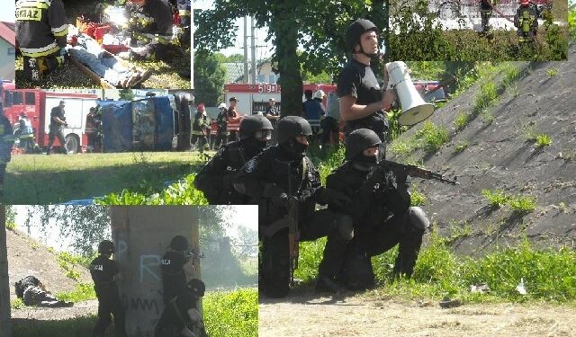 Krzeszów: Strzelanina, pożar i karambol