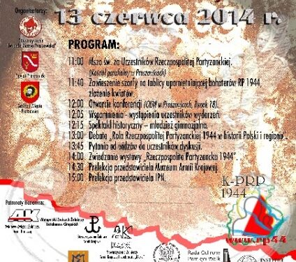 Proszowice: Konferencja 'Rzeczpospolita Partyzancka 1944 w historii Polski i regionu'.