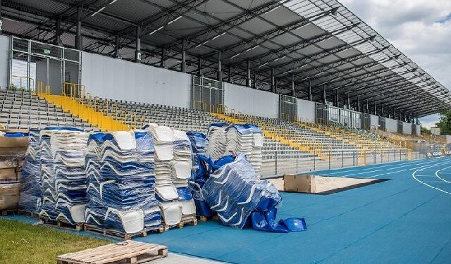 Mielec: Prace remontowe na stadionie