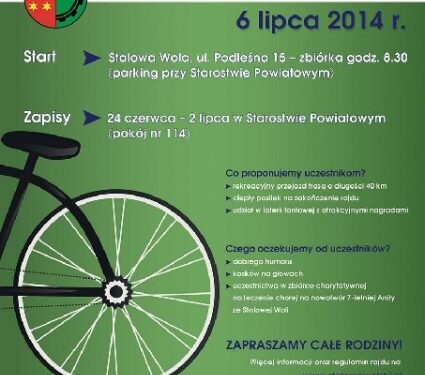 Stalowa Wola: Ruszyły zapisy na rajd rowerowy.