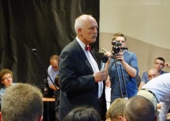Mielec:  Janusz Korwin-Mikke u Mielczan.