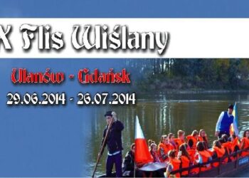 Ulanowscy flisacy piąty dzień na trasie flisu do Gdańska.