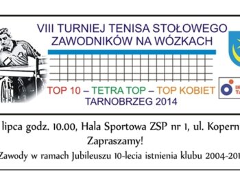 Tarnobrzeg.  VIII Turniej Tenisa Stołowego Zawodników na Wózkach