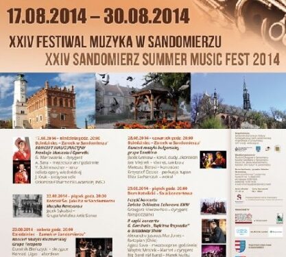 Sandomierz: XXIV festiwal Muzyka w Sandomierzu.