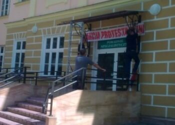 Tarnobrzeg: Protest pracowników.