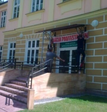 Tarnobrzeg: Protest pracowników.