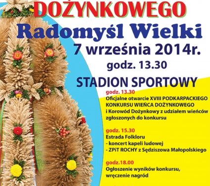 XVIII Podkarpacki Konkurs Wieńca Dożynkowego w Radomyślu Wielkim