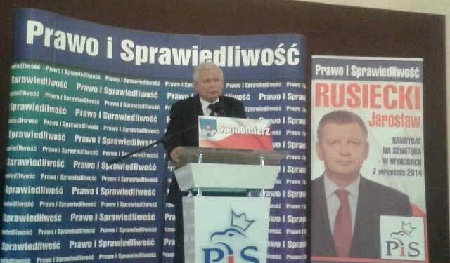 Sandomierz: Jarosław Kaczyński spotkał się z mieszkańcami