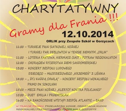 Gorzyce: Piknik charytatywny dla Frania