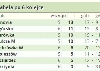 Wyniki 6 kolejki PALP