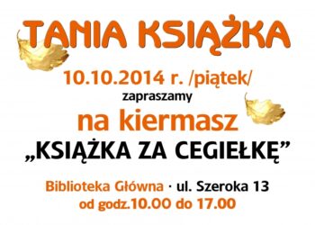 Tarnobrzeg. Kiermasz „Książka za cegiełkę”.