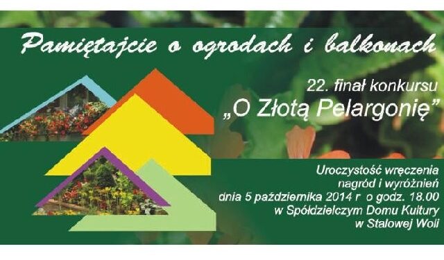 Stalowa Wola: Finał konkursu O Złotą Pelargonię.