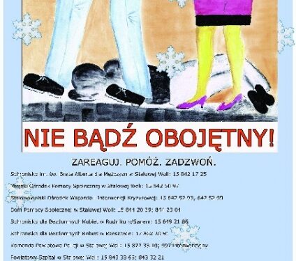 Stalowa Wola: Pomoc bezdomnym w okresie chłodów.