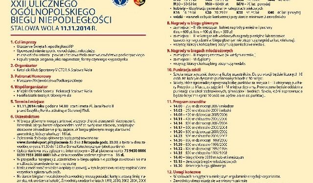 Stalowa Wola: 22 Bieg Niepodległości