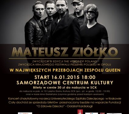 Mielec: Mateusz Ziółko  "Wielki Rock dla Małych Serc"