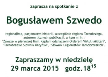 Skopanie: Spotkanie z Bogusławem Szwedo