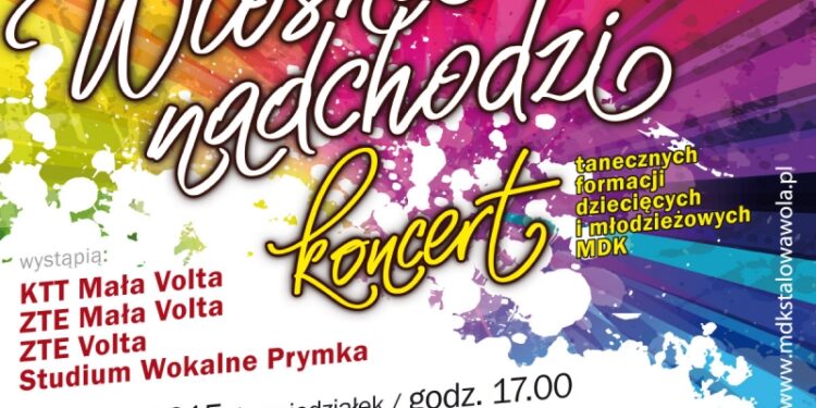 Koncert wiosenny w MDK w Stalowej Woli