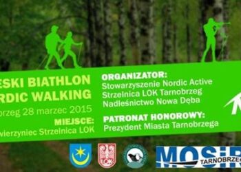 Tarnobrzeg. I Tarnobrzeski Biathlon Nordic Walking.