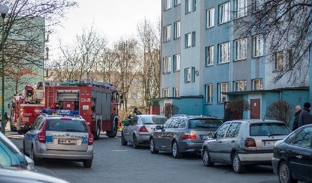 Mielec: Pożar mieszkania na Pułaskiego.