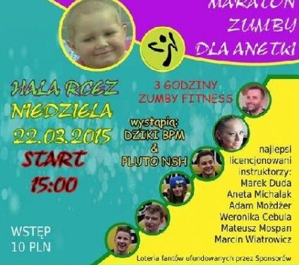 Nisko: Charytatywny Maraton Zumby dla chorej na białaczkę 5letniej Anetki
