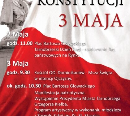 Tarnobrzeg. Święto Konstytucji 3 Maja.