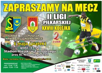 Siarka Tarnobrzeg – Puszcza Niepołomice już 1 maja