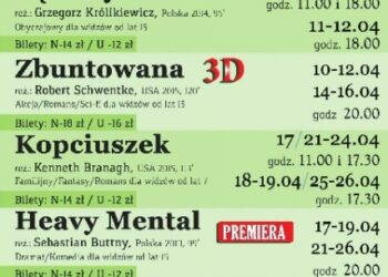 Sandomierz: Nowy repertuar kina 'Starówka'.