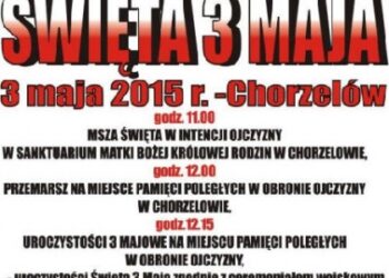 Chorzelów: Uroczystości trzeciomajowe.