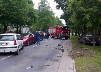 Tarnobrzeg: Utrudnienia na ul. Kopernika po wypadku