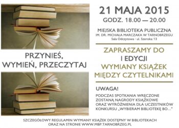 Tarnobrzeg. I edycja wymiany książek między czytelnikami.