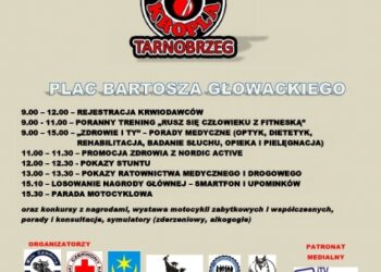 Tarnobrzeg. MOTO KROPLA . Impreza motoryzacyjna połączona ze zbiórką krwi.