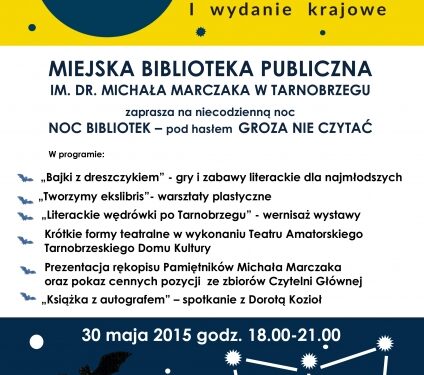 Tarnobrzeg. Noc bibliotek.