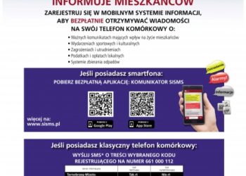 Tarnobrzeg. Nowość. Darmowa aplikacja SISMS na smartfony.