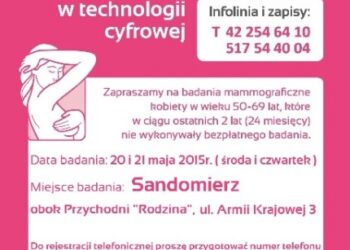 Sandomierz: Bezpłatna mammografia.