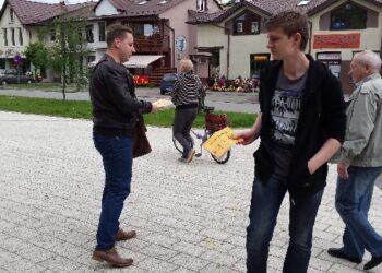 Nowa Dęba: Akcja promująca JOW-y.